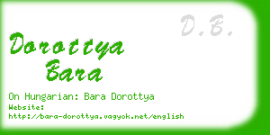 dorottya bara business card